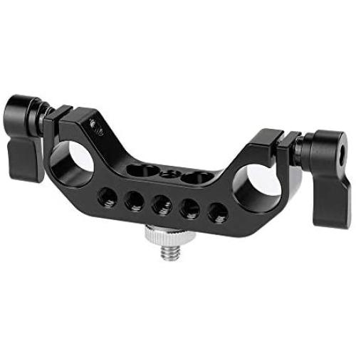 CAMVATE Camera 15mm Rod Bracket with 1/4-20 Thread Mount for 15mm Shoulder Rig