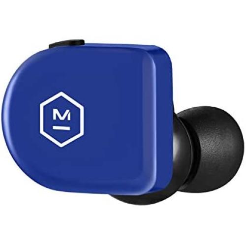 Master & Dynamic MW07 GO True Wireless Earphones - Water Resistant Earbuds - Sport & Travel Bluetooth, Lightweight in-Ear Headphones - Electric Blue