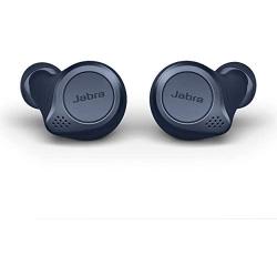 Jabra Elite Active 75t True Wireless Bluetooth Earbuds, Navy – Wireless Earbuds for Running and Sport, Charging Case Included, 4th Generation, 28 Hour Battery, Sport Earbuds