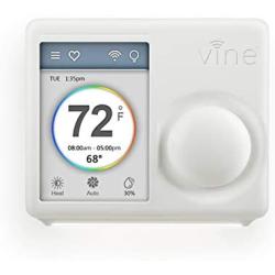 Vine Smart Wi-Fi Programmable Home Thermostat, 4th Gen, Compatible with Alexa