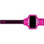 EDX Running Armband Phone Holder for Men & Women, with and Without LED, Compatible with iPhone and Galaxy Smartphones, LED Pink