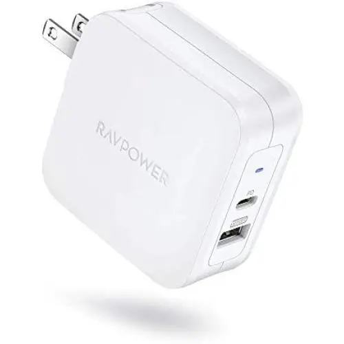 USB C Charger RAVPower 61W PD 3.0 Wall Charger Power Delivery Type C Fast Charger 2 Port Portable Charger for MacBook Pro Dell XPS iPad Pro iPhone 11 Pro Max Pixel 2 XL 3XL Galaxy S10 Nintendo Switch USB C Charger RAVPower 61W PD 3.0 Wall Charger Power Delivery Type C Fast Charger 2 Port Portable Charger for MacBook Pro Dell XPS iPad Pro iPhone 11 Pro Max Pixel 2 XL 3XL Galaxy S10 Nintendo Switch