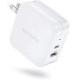 USB C Charger RAVPower 61W PD 3.0 Wall Charger Power Delivery Type C Fast Charger 2 Port Portable Charger for MacBook Pro Dell XPS iPad Pro iPhone 11 Pro Max Pixel 2 XL 3XL Galaxy S10 Nintendo Switch