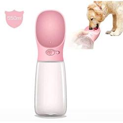 MalsiPree Dog Water Bottle, Leak Proof Portable Puppy Water Dispenser with Drinking Feeder for Pets Outdoor Walking, Hiking, Travel, Food Grade Plastic