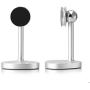 Sakula Magnetic Mount Tabletop Holder, Cell Phone Desk Stands 360 Rotation Hands Free Magnetic Phone Stand Silver