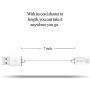 ZiBay 7-Inch Micro USB Sync Cable for Samsung, HTC, Motorola, Nokia, Android, and More (5 Pack) (White)