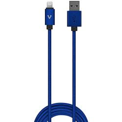 vCharged Blue 12 FT Longest Lightning Cable | MFi Certified | Nylon Braided Compatible with Latest iPhone, iPad & AirPods