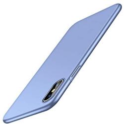 TORRAS Slim Fit iPhone Xs Max Case 6.5 Inch, Hard Plastic Ultra Thin Matte Finish Grip Protective Phone Cover Case for iPhone X Max Case, Ice Blue