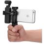Metal Phone Tripod Mount with Cold Shoe,Woohoto 360 Rotation,Compatible with iPhone 11 Pro Tripod Mount, Osmo Pocket Holder, Sumsung Smartphone Holder Adapter, Cell Phone Clamp,Video Rig Mount