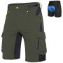 Ally Mens Mountain Bike Shorts Padded MTB Shorts Baggy Cycling Bicycle Bike Shorts with Padding Wear Relaxed Loose-fit