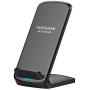 NANAMI Upgraded Fast Wireless Charger, Wireless Charging Stand Compatible Samsung Galaxy S20/S10/S9/S8/S7 Edge/Note 10+/9/8 & Qi Charger Compatible iPhone 11/11 Pro/11 Pro Max/XR/XS Max/XS/X/8/8 Plus