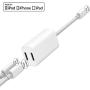 [Apple MFi Certified] iPhone Adapter & Splitter, 2 in 1 Dual Lightning Headphone Jack Audio + Charge Cable Compatible for iPhone 11/11 Pro/XS/XR/X 8 7, iPad, Support iOS 13 + Sync Data + Music Control