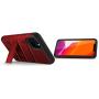 Zizo Bolt Cover - Case for iPhone 11 Pro Max with Military Grade + Glass Screen Protector & Kickstand and Holster (Red/Black)
