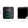 AUKEY USB Wall Charger with Foldable Plug, Ultra Compact USB Charger Dual USB Port 2.4A Output for iPhone 11 Pro Max, iPad Pro, AirPods Pro, Samsung and More
