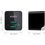 AUKEY USB Wall Charger with Foldable Plug, Ultra Compact USB Charger Dual USB Port 2.4A Output for iPhone 11 Pro Max, iPad Pro, AirPods Pro, Samsung and More
