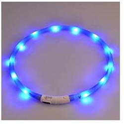 LED Dog Collar,USB Rechargeable Glowing Dog Collars, Light Up Collar Improved Pet Safety &Visibility at Night, 3 Flashing Modes,Water-Resistant Lighted Collar Fits For Small Medium Large Dogs