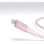 AmazonBasics Double Braided Nylon Lightning to USB Cable, Advanced Collection, MFi Certified Apple iPhone Charger, Rose Gold, 3 Foot