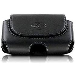 Wonderfly Horizontal Holster for Flip Phone or Smartphone Up to 4.25x2.25x0.85 Inch in Dimensions, a Leather Carrying Case with Belt Clip and Belt Loops