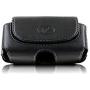 Wonderfly Horizontal Holster for Flip Phone or Smartphone Up to 4.25x2.25x0.85 Inch in Dimensions, a Leather Carrying Case with Belt Clip and Belt Loops