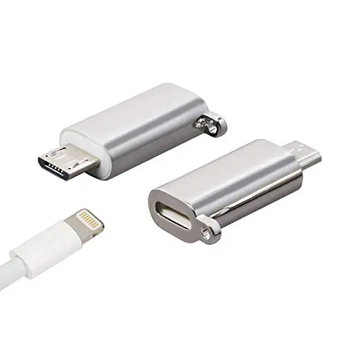 iPhone to Android Adapter, HkittyXiong Apple Lightning to Micro USB Cable Adaptor Charge Sync Connector for Smartphone, Tablet, GPS, Power Bank Through Apple Lighting Cable iPhone to Android Adapter, HkittyXiong Apple Lightning to Micro USB Cable Adaptor Charge Sync Connector for Smartphone, Tablet, GPS, Power Bank Through Apple Lighting Cable