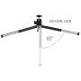 Lightweight Mini Webcam Tripod for Smartphone, Logitech Webcam C920 C922 Small Camera Desk Tripod Mount Cell Phone Holder Table Stand (Black)