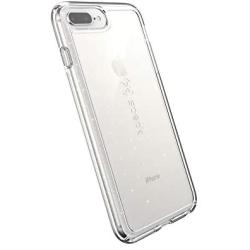 Speck Products GemShell Cell Phone Case for iPhone 8 Plus/7 Plus/6S Plus - Clear with Gold Glitter/Clear