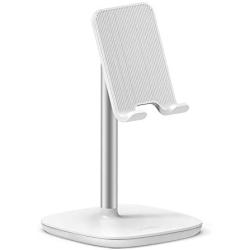 UGREEN Cell Phone Stand Desk Holder Compatible for iPhone 11 Pro Max SE XS XR 8 Plus 6 7, Samsung Galaxy S20 S10 S9 S8 Note 9 8 S7 S6, Google Pixel 4 XL, LG V40 V30 G7 Smartphone, Adjustable (White)