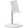 UGREEN Cell Phone Stand Desk Holder Compatible for iPhone 11 Pro Max SE XS XR 8 Plus 6 7, Samsung Galaxy S20 S10 S9 S8 Note 9 8 S7 S6, Google Pixel 4 XL, LG V40 V30 G7 Smartphone, Adjustable (White)