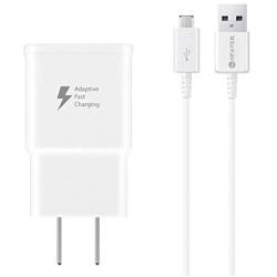 Galaxy S7 Adaptive Fast Charging Wall Charger Kit Set with Micro 2.0 USB Cable, Compatible with Samsung Galaxy S7/Edge/S6/Note5/4/S3 (White)