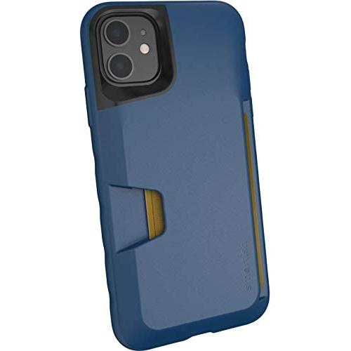 Smartish iPhone 11 Wallet Case - Wallet Slayer Vol. 1 [Slim + Protective] Credit Card Holder (Silk) - Blues on the Green