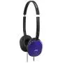 JVC Blue Flat and Foldable Colorful Flats On Ear Headphone with 3.94 foot Gold Plated Phone Slim Plug HAS160A JVC Blue Flat and Foldable Colorful Flats On Ear Headphone with 3.94 foot Gold Plated Phone Slim Plug HAS160A