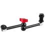 pangshi 11inch Adjustable Articulating Friction Magic Arm & Large Super Clamp Compatible with DSLR Camera Rig, LED Lights, Flash Light, LCD Monitor