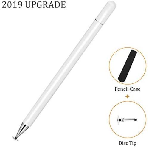 KIMZY ElegantPen Disc Stylus Pen, Fine Point Touch Screen Digital Pencil Compatible for iPad, iPhone, Samsung Note 10, Google Pixel 3 and More Capacitive Smartphones and Tablets