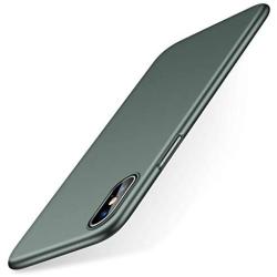 TORRAS Slim Fit iPhone Xs Case/iPhone X Case, Hard Plastic PC Super Thin Mobile Phone Cover Case with Matte Finish Coating Grip Compatible with iPhone X/iPhone Xs 5.8 inch, Midnight Green