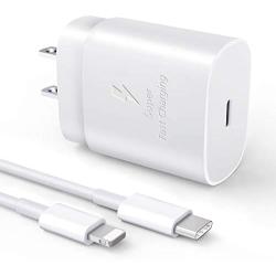 PD Fast Charger Compatible with iPhone 11 Pro Max SE 2020 Xs Xs Max XR X 8 Plus iPad Pro Mini USB C Fast Wall Charger, 18W USB-C Power Adapter Fast Charging Block with USB Type C Cable