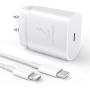 PD Fast Charger Compatible with iPhone 11 Pro Max SE 2020 Xs Xs Max XR X 8 Plus iPad Pro Mini USB C Fast Wall Charger, 18W USB-C Power Adapter Fast Charging Block with USB Type C Cable