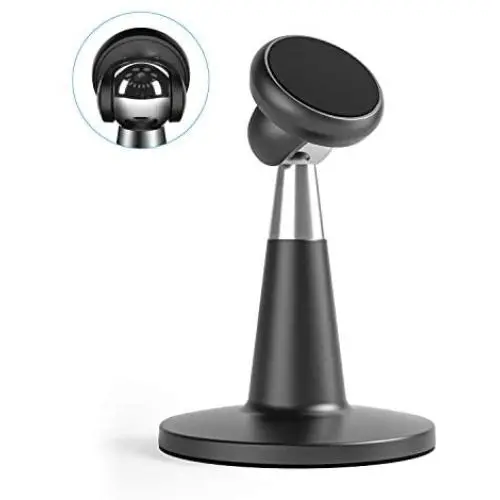 [Upgraded] Magnetic Cell Phone Stand for Desk, SUPERONE Desktop Phone Holder Compatible with iPhone 11 Pro Xs Xs Max Xr X 8 7 6, Samsung, Google Pixel and More