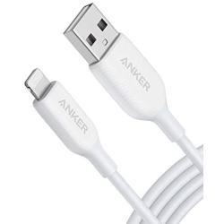 iPhone Charger, Anker Powerline III Lightning Cable 6 Foot iPhone Charger Cord MFi Certified for iPhone 11 Pro Max, 11 Pro, X, Xs, Xr, Xs Max, 8, 7, 6 and More, Ultra Durable (White, Upgraded)