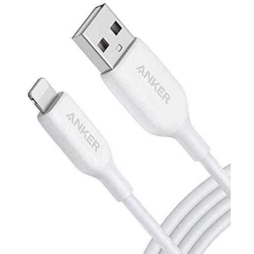 iPhone Charger, Anker Powerline III Lightning Cable 6 Foot iPhone Charger Cord MFi Certified for iPhone 11 Pro Max, 11 Pro, X, Xs, Xr, Xs Max, 8, 7, 6 and More, Ultra Durable (White, Upgraded) iPhone Charger, Anker Powerline III Lightning Cable 6 Foot iPhone Charger Cord MFi Certified for iPhone 11 Pro Max, 11 Pro, X, Xs, Xr, Xs Max, 8, 7, 6 and More, Ultra Durable (White, Upgraded)