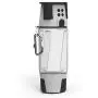 HYDRA Tech Bottle - 5W Bluetooth Speaker, 4000 mah Power Bank Charger for Smart Phone, Speakerphone, Microphone, Emergency RGB LED Nightlight Gray HYDRA Tech Bottle - 5W Bluetooth Speaker, 4000 mah Power Bank Charger for Smart Phone, Speakerphone, Microphone, Emergency RGB LED Nightlight Gray