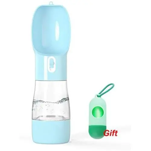 Dog Water Bottle Upgraded Pet Water Bottle Lightweight Dog Travel Water Bottle 2.76&quot Big Trough Leak Proof Pet Drinking Bottle Drink Cup for Walking Travel Hiking