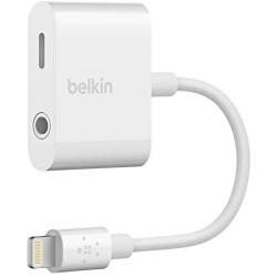 Belkin F8J212btWHT 3.5mm Audio + Charge Rockstar (iPhone Aux Adapter, iPhone Charging Adapter for iPhone 11, 11 Pro, 11 Pro Max, XS, XS Max, XR, 8, 8 Plus and More)