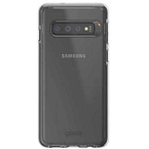 Gear4 Piccadilly Clear Case with Advanced Impact Protection [ Protected by D3O ], Slim, Tough Design Compatible with Samsung Galaxy S10 - Black (34850)