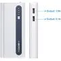 Aibocn 10000mAh Power Bank Portable Charger External Battery Pack with Flashlight for Phone Tablet, Grey