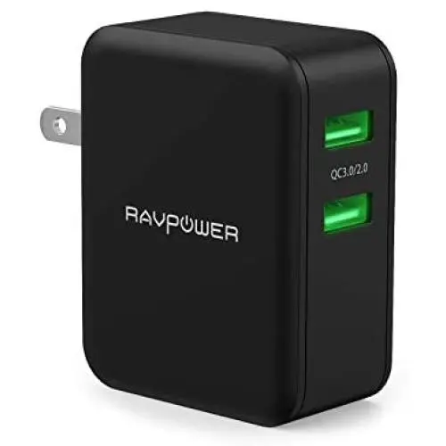 USB Quick Charger RAVPower 36W Quick Charge 3.0 Wall Charger Dual USB Plug for iPhone 11 Pro Max XS Max XR X 8 7 Plus Galaxy S10+ S9+ Note 10+ Note 9+ Note 8 LG G6 V30 Google Pixel Nexus HTC 10 USB Quick Charger RAVPower 36W Quick Charge 3.0 Wall Charger Dual USB Plug for iPhone 11 Pro Max XS Max XR X 8 7 Plus Galaxy S10+ S9+ Note 10+ Note 9+ Note 8 LG G6 V30 Google Pixel Nexus HTC 10