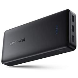 Portable Charger RAVPower 32000mAh Power Bank USB Battery Pack 3-Port Power Battery Pack External Battery for iPad Pro iPhone 11 Pro Max XR SE Galaxy S20 S10 Note 10 Pixel【2020 Upgrade High Capacity】