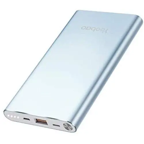 Yoobao Portable Charger 10000mAh Slim Power Bank Powerbank External Cell Phone Battery Backup Charger Battery Pack Dual Input Compatible iPhone 11 X XR Xs Max 8 7 Plus Android Samsung - Blue Yoobao Portable Charger 10000mAh Slim Power Bank Powerbank External Cell Phone Battery Backup Charger Battery Pack Dual Input Compatible iPhone 11 X XR Xs Max 8 7 Plus Android Samsung - Blue