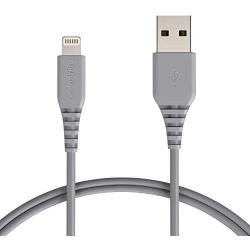 AmazonBasics MFi-Certified Lighting to USB A Cable for Apple iPhone and iPad - 3 Feet (0.9 Meters) - Gray