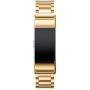 Jiarusig Compatible with Fitbit Charge 2 Bands, Stainless Steel Metal Bands Strap Men Women Replacement Bracelet Small Large Wristband Accessories Band Compatible with Fitbit Charge 3, Gold