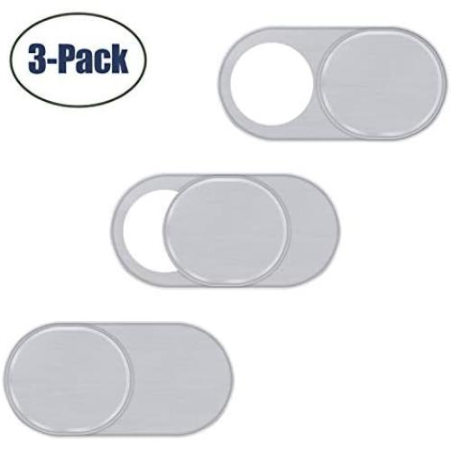 Elimoons Ultra-Thin Webcam Cover Slide Metal Laptop Camera Cover Sticker Blocker for Laptop Apple MacBook iMac iPad Cell Phone Tablet Echo Show Anti Spy Privacy